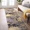 World Rug Gallery Modern Abstract Design Non Shedding Soft Area Rug 2' x 7' Yellow 402YELLOW2x7 - alternate 1